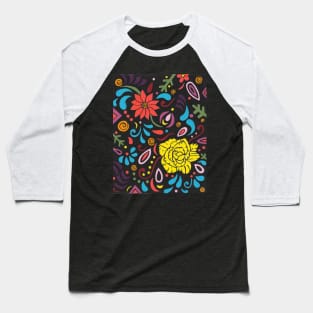 FANCY Flower Painting Baseball T-Shirt